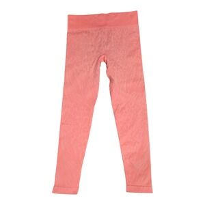 NWOT Sofia Active by Sofía Vergara Neon Coral Leopard Animal Print Leggings Sz L